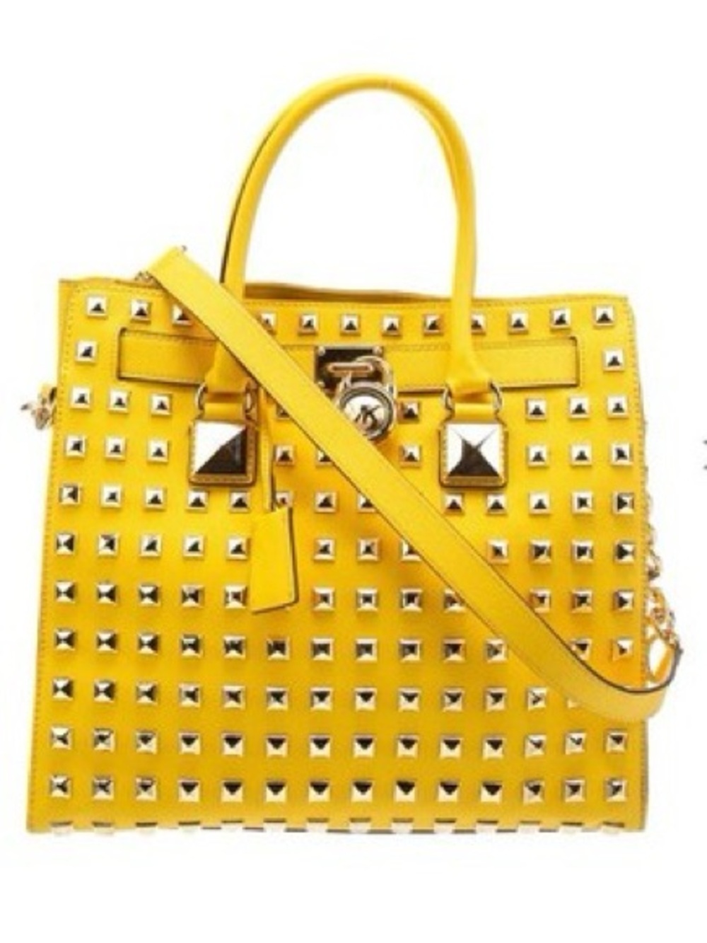 Michael Kors Hamilton  Yellow Studded Bag ‼️NFS‼️